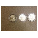 Lot of 3 1986 Liberty Half Dollar
