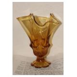 Amber Glass Vase