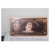 10 Troy Ounces Copper Bar
