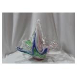 An Artglass Basket
