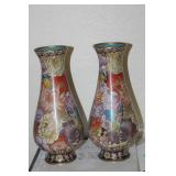 Pair of Chinese Cloisonne Vases