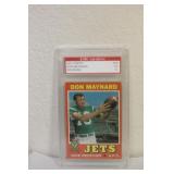 Graded 1971 Topps Don Maynard Football Card
