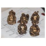 Group of small Chinese Resin Buddhas