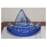 1930's Cobalt Blue Glass Ink Blotter