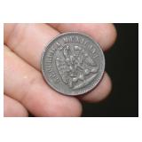 1889 Mexico One Cent Coin