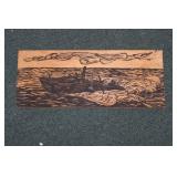 A Carved Wood Panel