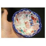Antique Japanese Geisha Girl Nut Dish