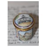 Enamel Staffordshire Lighthouse Trinket Box