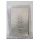 Rare Baseball Player Embossed Postcard