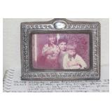 Vintage KFL Sterling Rim Photo Holder