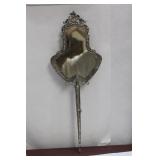 A Dutch Silver Ornate Mirror