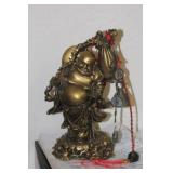Chinese Resin Buddha with Coins