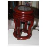 Marble Top Rosewood Vase Stand