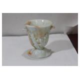 A Vogue Marbled Glass Toothpick Holder