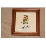 Framed England Tile