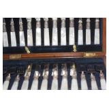Set of 24 Sterling Band Flatware Set