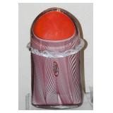 Heavy Murano Art Glass Vase