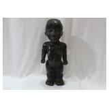 An Antique Cast Iron African Statue