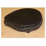Irregular Shape Chinese Carved Wood Stand