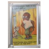 Framed Black Americana Post Card