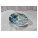 An Art Glass Candle Stick Holder