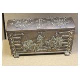 Antique Denmark Bronze Casket