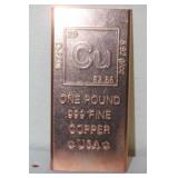 One Pound Copper Bar