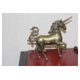 Brass Unicorn Horse