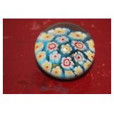 Small Milifiori Art Glass Paperweight