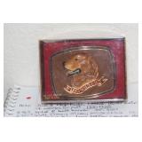Enamel Dog Belt Buckle