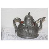 Antique Chinese Jade Insert Teapot