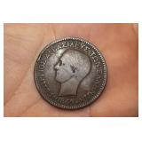 1869 Greece 10 Lepta Coin
