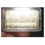 A Gold Plated 'Last Supper' Bar