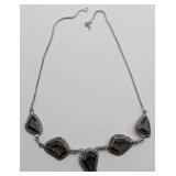 Mexican Filagree Black Onyx Necklace