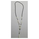 Victorian Bohemian Glass Memorial Necklace