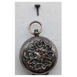 Victorian Silver Tone Locket Style Coin Holder