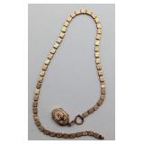 Victorian Era Book Chain Necklace and Locket