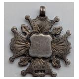 Silver Cross Pocket Watch Fob