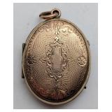 Gold Filled Victorian Locket Fob