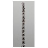 Sterling Silver Garnet Tennis Bracelet