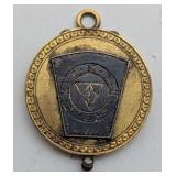 Masonic Love Token Pocket Watch Fob