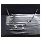 Swarovski Elements Trio Crystal Necklace