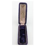 Birks Purple Velvet Push Button Jewelry Box