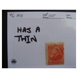 Canada stamp QV 46 MH has a thin