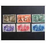 WWII era stamps Italy used Sc 413-18