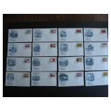 UN NY stamps 1981 flags FDC Sc 350-365