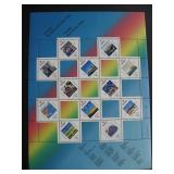 Canada Day stamps 1992 souvenir sheet 12 MNH $25