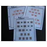 Canada postage due stamps M partly stuck down