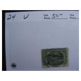 Newfoundland stamp Sc 24 used has faults