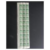 Newfoundland Stamps KGVI MNH Part Sheet of 30